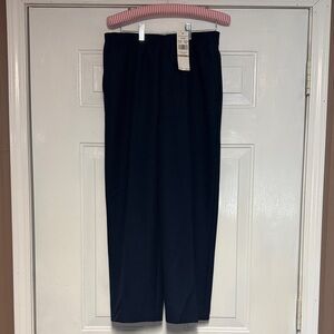 Alfred Dunner Black Elastic-Waist Dress Pants